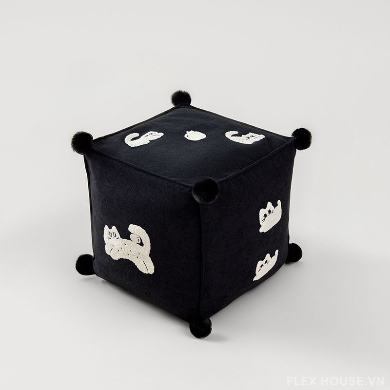 Ghế đôn trang trí xúc xắc mèo SL0982 5 Ghế đôn trang trí xúc xắc mèo SL0982 5