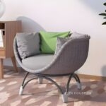 Ghế mây tre thư giãn ngoài trời năng động XF7840