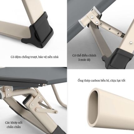 Ghế xếp ngã lưng kiêm giường ngủ văn phòng tiện lợi YL7728