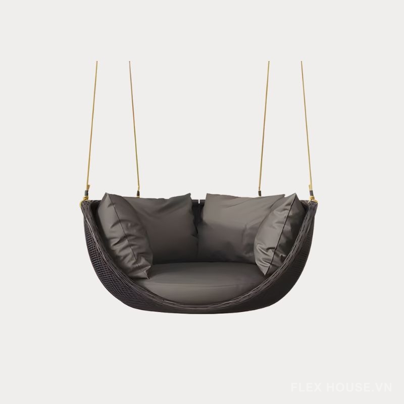 Ghế xích đu mây đan thư giãn ngoài trời XF7839 4 Ghế xích đu mây đan thư giãn ngoài trời XF7839