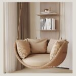 Ghế xích đu mây đan thư giãn ngoài trời XF7839