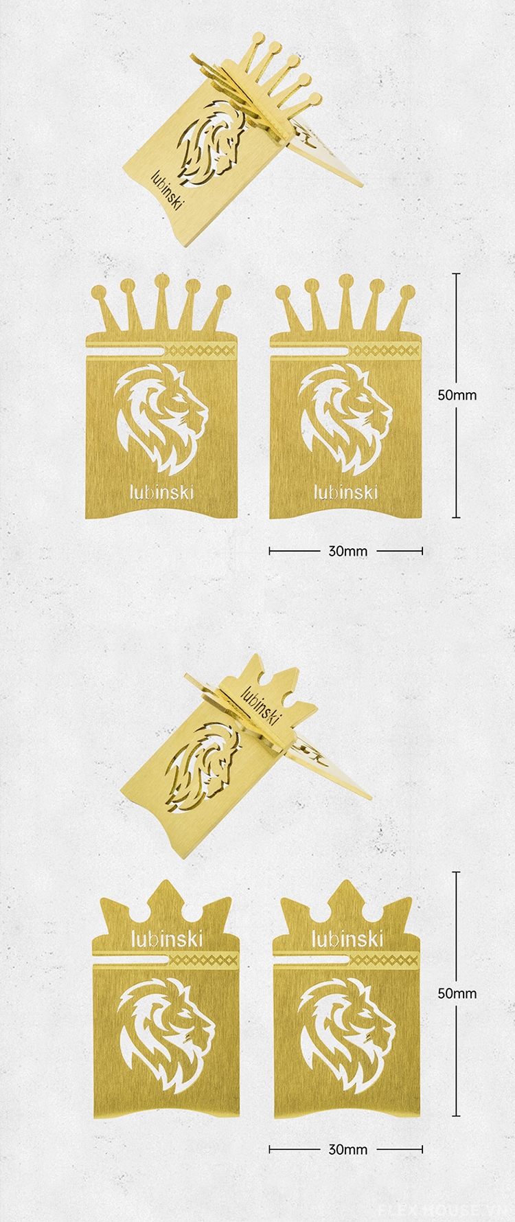 Giá đỡ xì gà bằng đồng hình sư tử cao cấp LBS20001 6 Giá đỡ xì gà bằng đồng hình sư tử cao cấp LBS20001 13