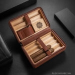 Hộp đựng xì gà cầm tay da bò cao cấp CGL8102