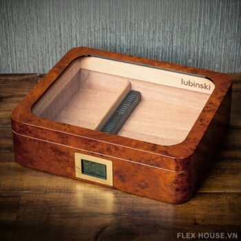 Hộp giữ ẩm xì gà gỗ tuyết tùng sang trọng LBS3654