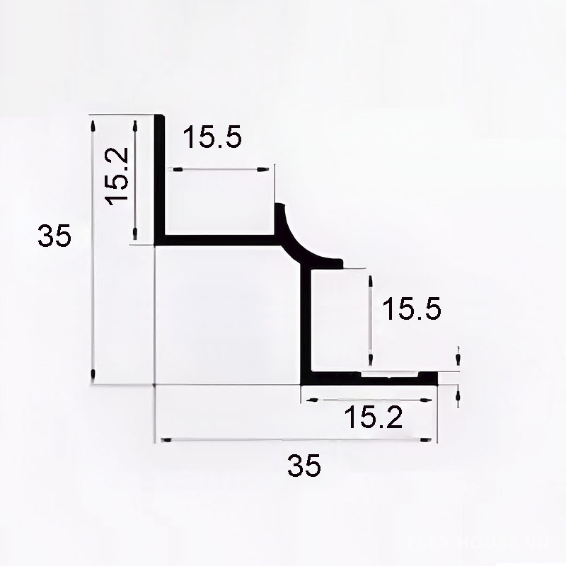 Nẹp góc tường hợp kim nhôm 15.5mm BM-HB-YJ-155 7 Nẹp góc tường hợp kim nhôm 15.5mm BM-HB-YJ-155 13