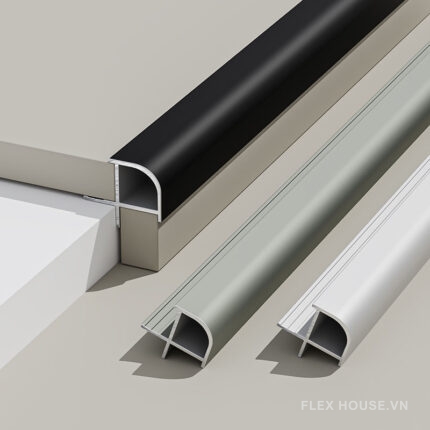 Nẹp trang trí bo góc tường bằng nhôm 5.5mm HB-YYJ-055