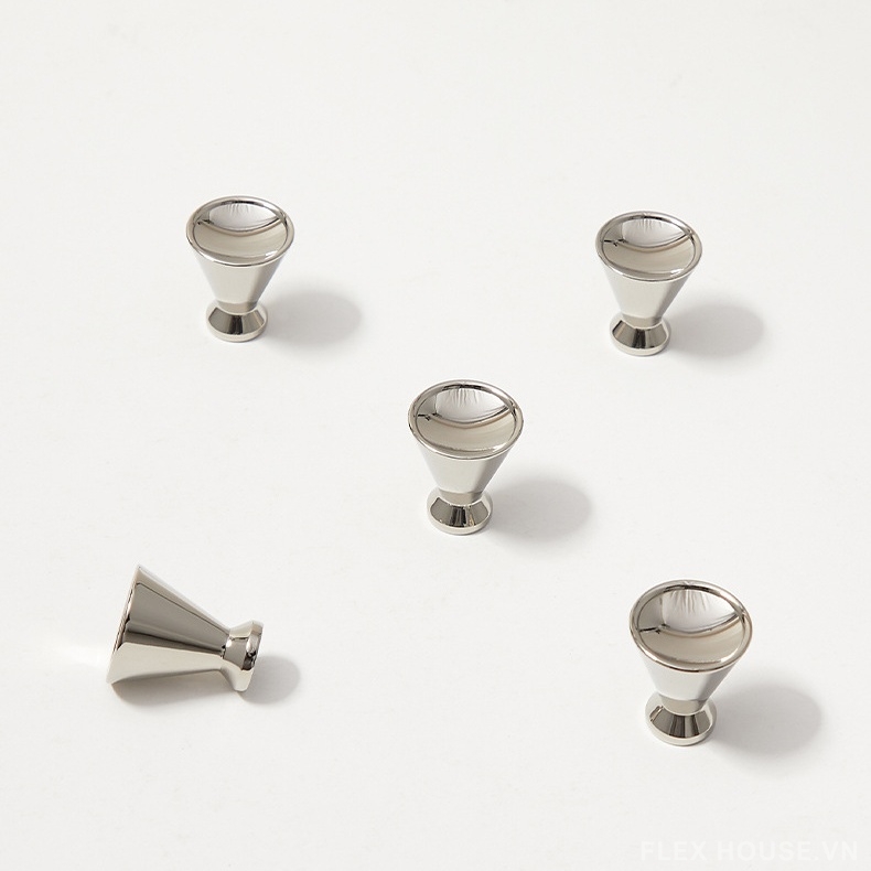 Núm tay nắm cánh tủ đồng tối giản màu bạc PALO755 1 Núm tay nắm cánh tủ đồng tối giản màu bạc PALO755 5