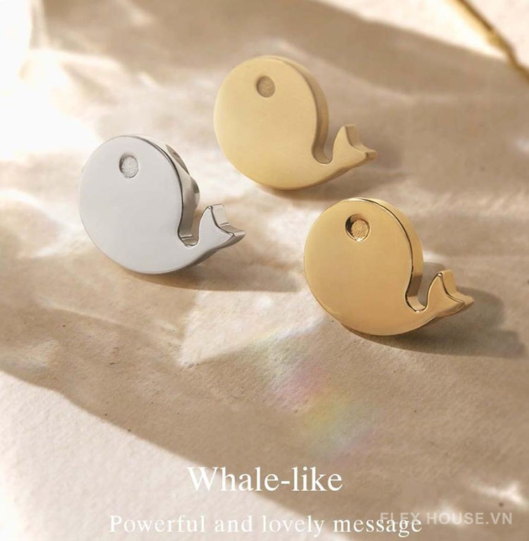 Núm tay nắm tủ bằng đồng hình chú cá voi MH9387 2 Núm tay nắm tủ bằng đồng hình chú cá voi MH9387 7