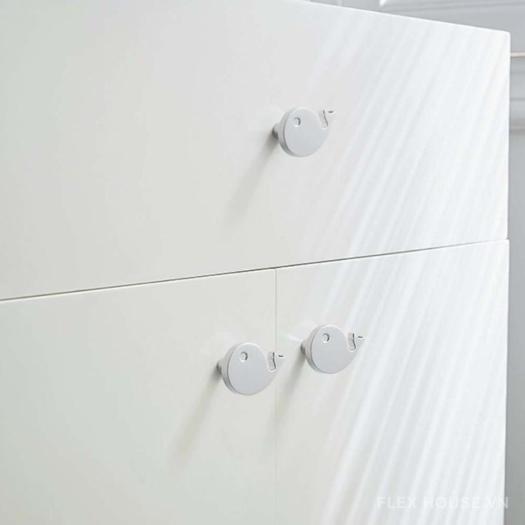 Núm tay nắm tủ bằng đồng hình chú cá voi MH9387 8 Núm tay nắm tủ bằng đồng hình chú cá voi MH9387 13