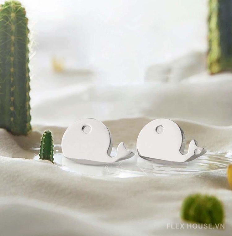 Núm tay nắm tủ bằng đồng hình chú cá voi MH9387 3 Núm tay nắm tủ bằng đồng hình chú cá voi MH9387 8