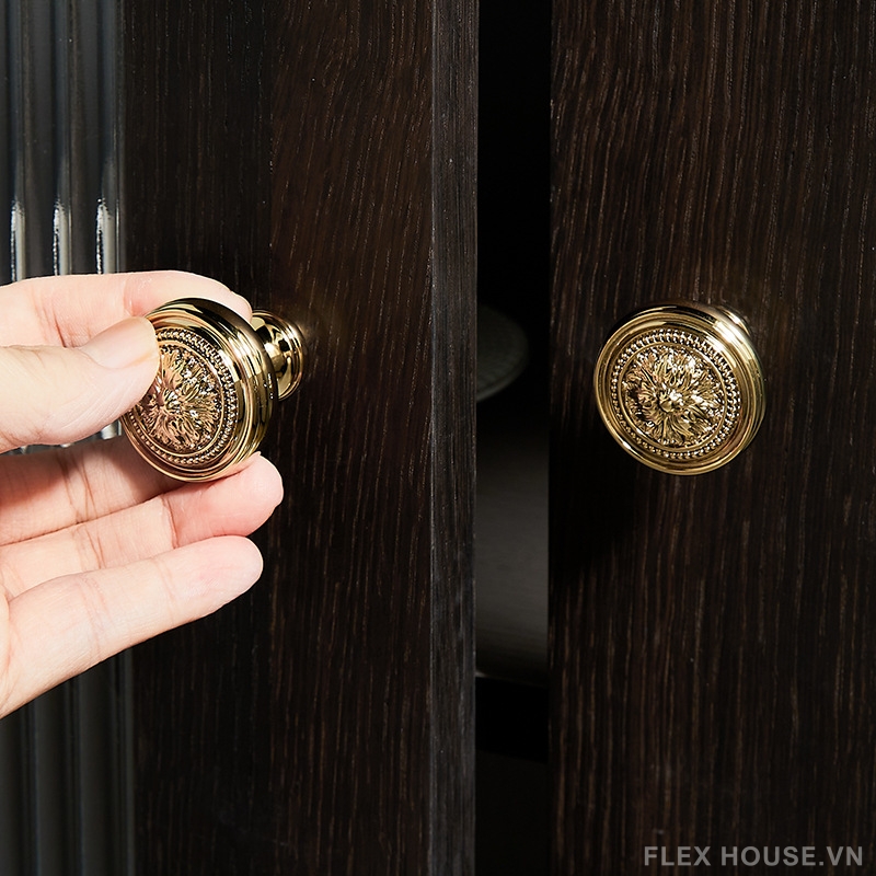 Núm tay nắm tủ đồng châu Âu sang trọng PALO6493 6 Núm tay nắm tủ đồng châu Âu sang trọng PALO6493 11