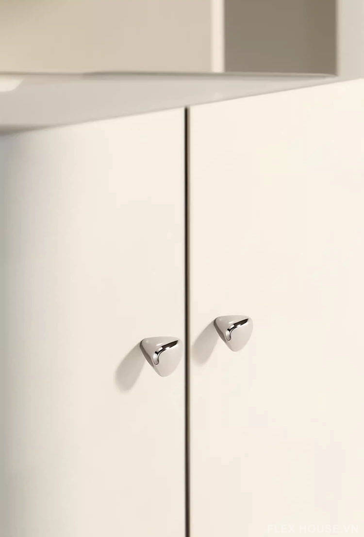 Núm tay nắm tủ hợp kim hiện đại màu bạc RX8153 8 Núm tay nắm tủ hợp kim hiện đại màu bạc RX8153 14