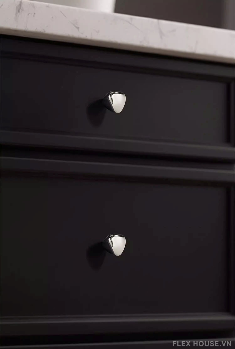 Núm tay nắm tủ hợp kim hiện đại màu bạc RX8153 4 Núm tay nắm tủ hợp kim hiện đại màu bạc RX8153 10