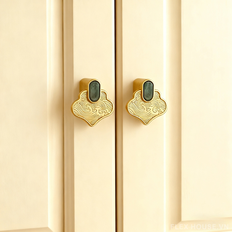 Núm tay nắm tủ hợp kim phong cách Á Đông JC8087 6 Núm tay nắm tủ hợp kim phong cách Á Đông JC8087 12