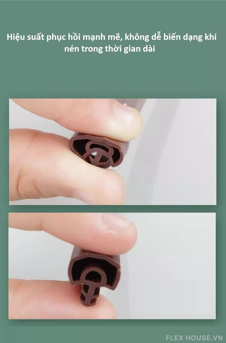 Đệm ron cách âm chống va đập 10x5mm cho cửa gỗ RM003 2 Đệm ron cách âm chống va đập 10x5mm cho cửa gỗ RM003 5