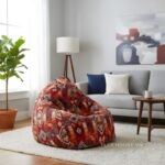 Sofa lười hạt xốp họa tiết thổ cẩm DF9522