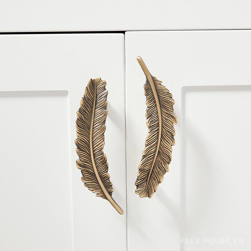 Tay nắm ngăn kéo tủ bằng đồng dáng lông vũ PALO2807 8 Tay nắm ngăn kéo tủ bằng đồng dáng lông vũ PALO2807 13