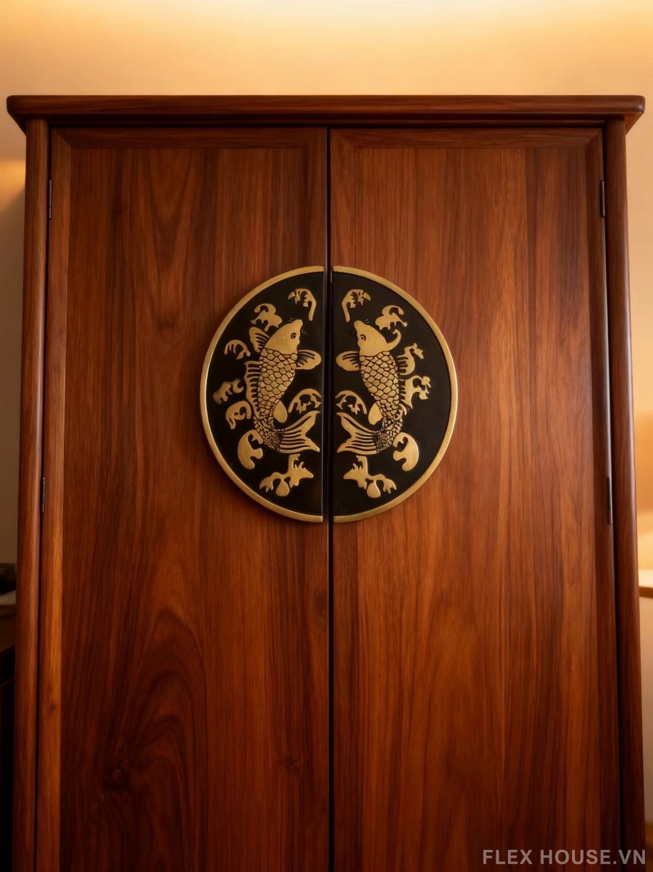 Tay nắm tủ bán nguyệt hình cá chép nghệ thuật JC6148 5 Tay nắm tủ bán nguyệt hình cá chép nghệ thuật JC6148 10