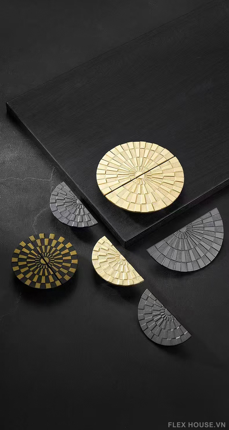 Tay nắm tủ bán nguyệt nhật quang HJ9179 1 Tay nắm tủ bán nguyệt nhật quang HJ9179 5