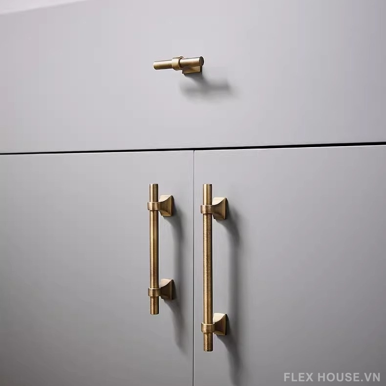 Tay nắm tủ cao cấp bằng đồng Retro PALO432 12 Tay nắm tủ cao cấp bằng đồng Retro PALO432 17