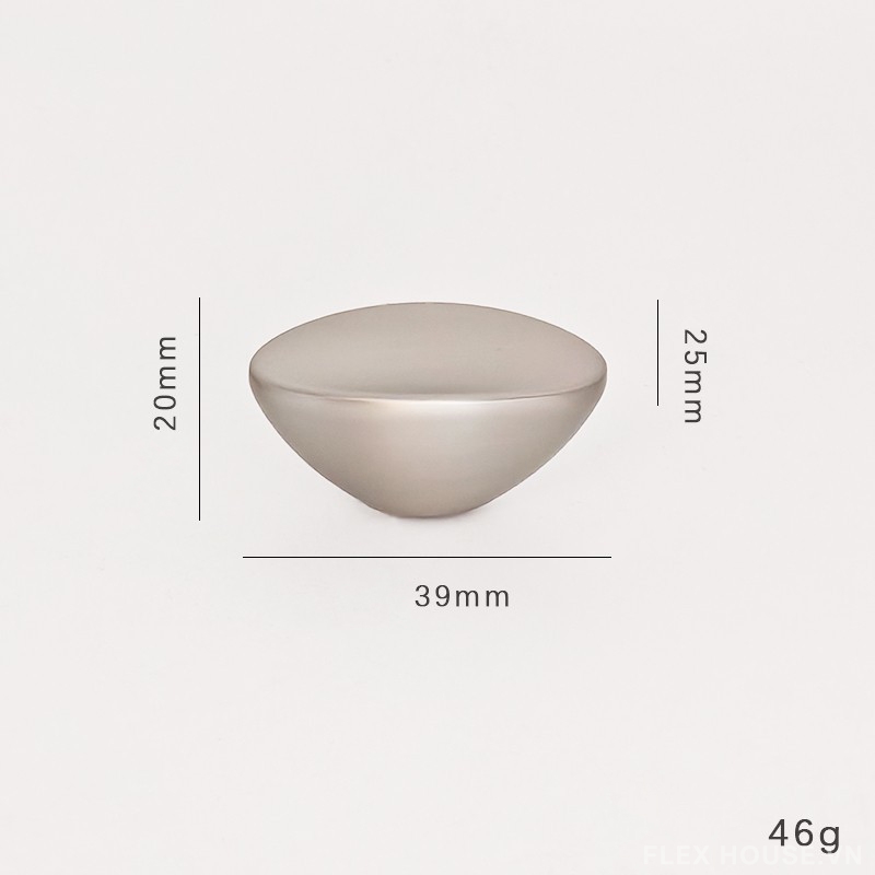 Tay nắm tủ hợp kim dáng sỏi Pebble JC6982 5 Tay nắm tủ hợp kim dáng sỏi Pebble JC6982 10