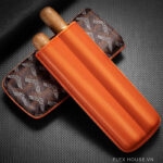 Túi da đựng cigar 2 điếu kiểu Pháp CGL7510