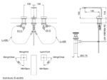 Vòi lavabo đặt bàn nóng lạnh ZL TOTO TLP02201BA