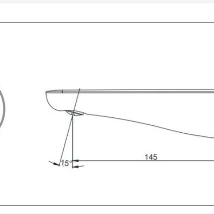 Vòi xả bồn tắm bằng đồng hiện đại TOTO TBS03001B