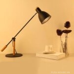 Đèn bàn học làm việc tay gỗ gập hiện đại DB14