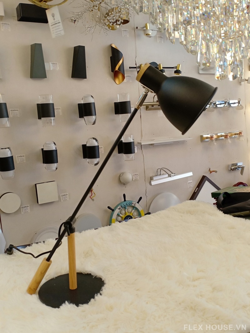 Đèn bàn học làm việc tay gỗ gập hiện đại DB14 3 Đèn bàn học làm việc tay gỗ gập hiện đại DB14