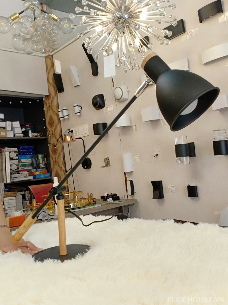 Đèn bàn học làm việc tay gỗ gập hiện đại DB14 4 Đèn bàn học làm việc tay gỗ gập hiện đại DB14