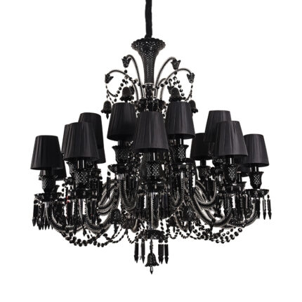 Đèn chùm pha lê thả trần Gothic Noir huyền bí DC9809