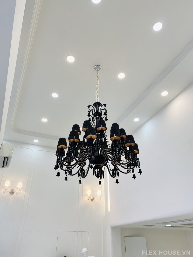 Đèn chùm pha lê thả trần Gothic Noir huyền bí DC9809 5 Đèn chùm pha lê thả trần Gothic Noir huyền bí DC9809