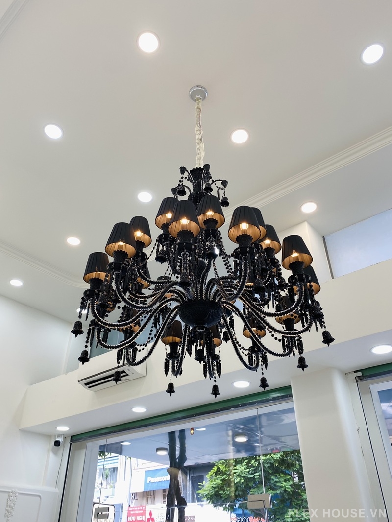 Đèn chùm pha lê thả trần Gothic Noir huyền bí DC9809 7 Đèn chùm pha lê thả trần Gothic Noir huyền bí DC9809