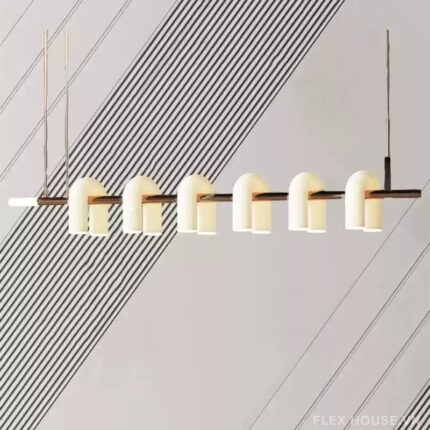 Đèn chùm thả trần kiểu Pháp thân sắt chao thủy tinh AS019