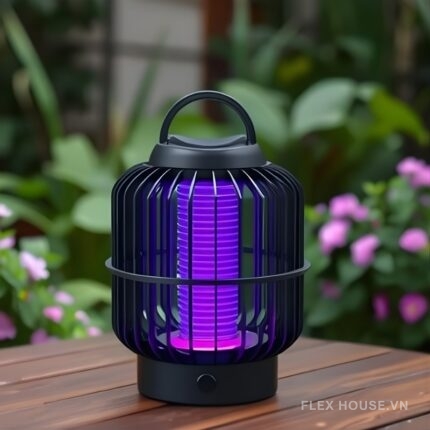 Đèn diệt muỗi ánh sáng tím đặt bàn treo tường FB2914