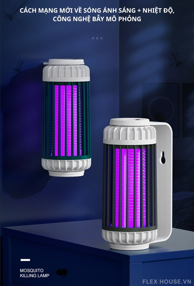 Đèn diệt muỗi phòng ngủ cắm trại ngoài trời 5W FB7362 1 Đèn diệt muỗi phòng ngủ cắm trại ngoài trời 5W FB7362