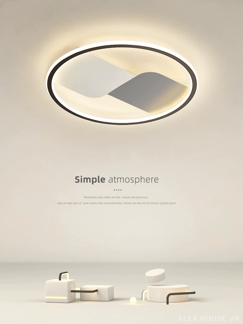 Đèn gắn trần vòng tròn Minimalism OTA26 1 Đèn gắn trần vòng tròn Minimalism OTA26