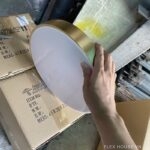 Đèn ốp trần bằng đồng ánh sáng 3 màu OD02