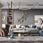 Đèn thả trần dây cong nghệ thuật Loft GGJ5898