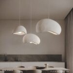 Đèn thả trần decor hình mũ Wabisabi mộc mạc THD85