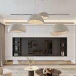 Đèn thả trần decor hình mũ Wabisabi mộc mạc THD85