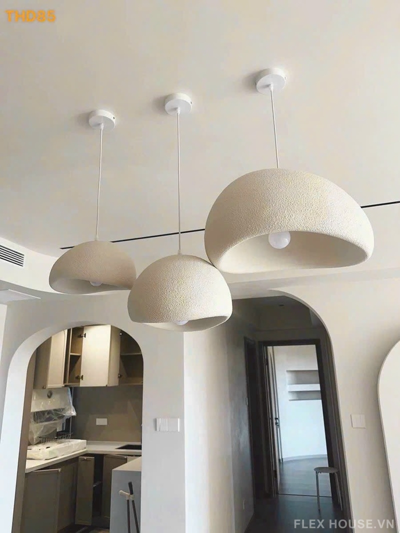 Đèn thả trần decor hình mũ Wabisabi mộc mạc THD85 4 Đèn thả trần decor hình mũ Wabisabi mộc mạc THD85