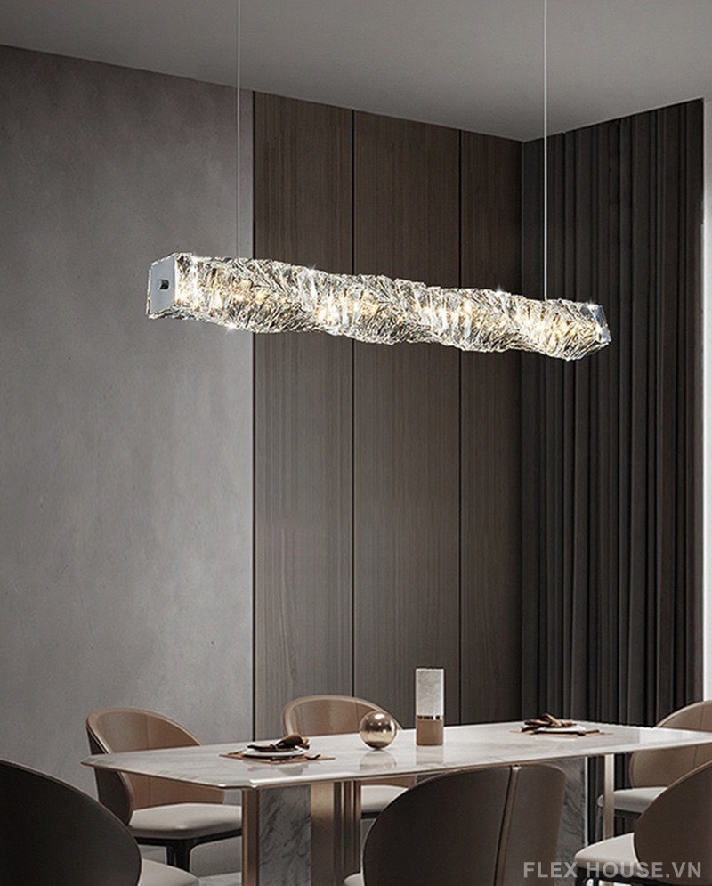 Đèn thả trần pha lê decor bàn ăn hiện đại TPL12N1200 4 Đèn thả trần pha lê decor bàn ăn hiện đại TPL12N1200