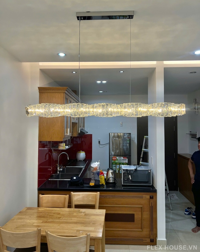 Đèn thả trần pha lê decor bàn ăn hiện đại TPL12N1200 5 Đèn thả trần pha lê decor bàn ăn hiện đại TPL12N1200