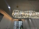 Đèn thả trần pha lê decor bàn ăn hiện đại TPL12N1200