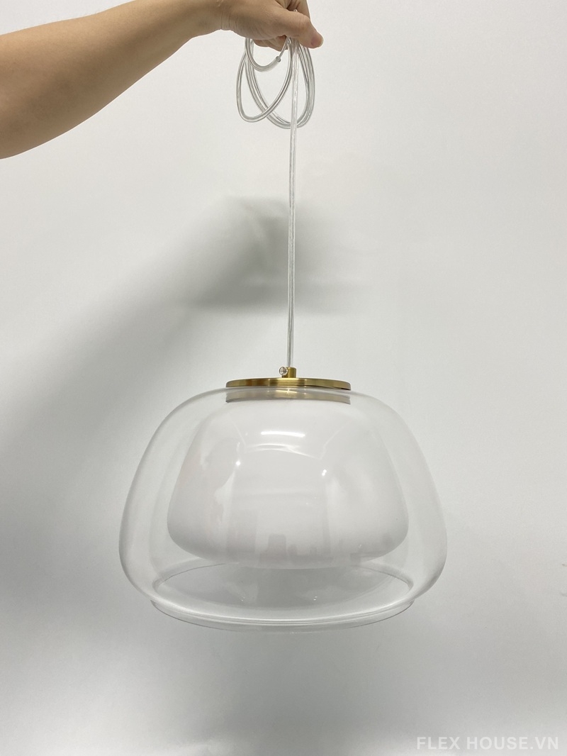 Đèn thả trần thủy tinh decor bàn ăn phòng bếp TT56 7 Đèn thả trần thủy tinh decor bàn ăn phòng bếp TT56