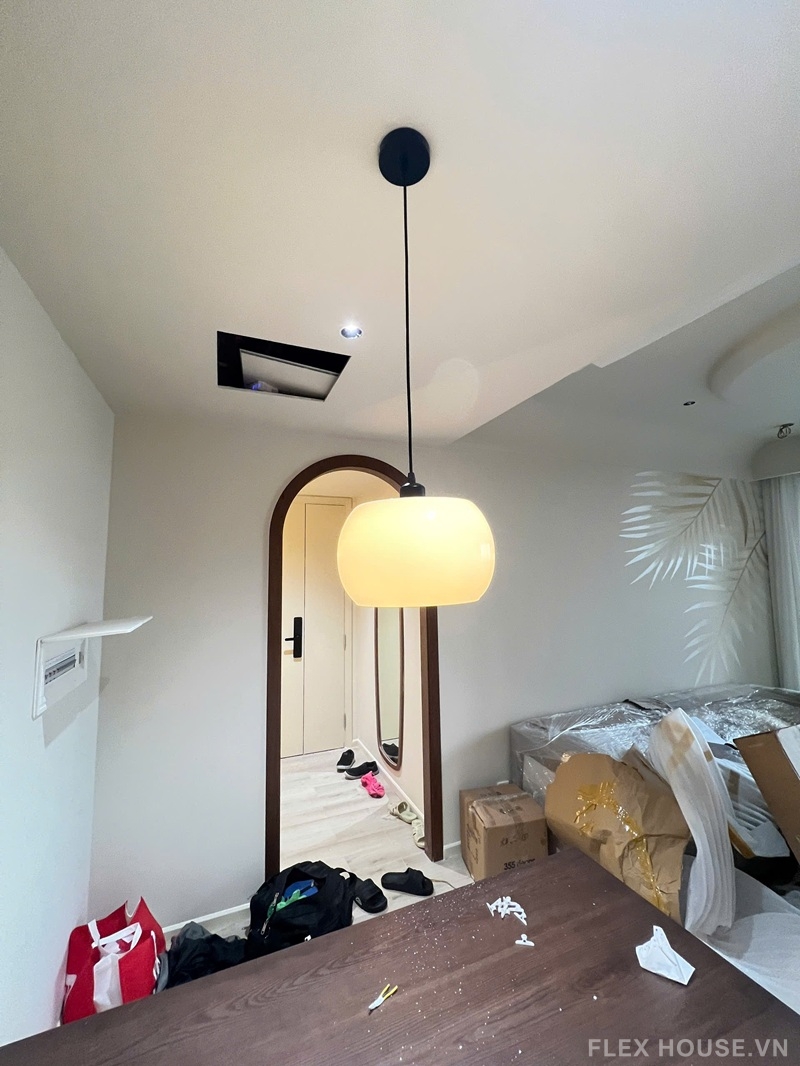 Đèn thả trần thủy tinh decor quán cafe TT49 5 Đèn thả trần thủy tinh decor quán cafe TT49