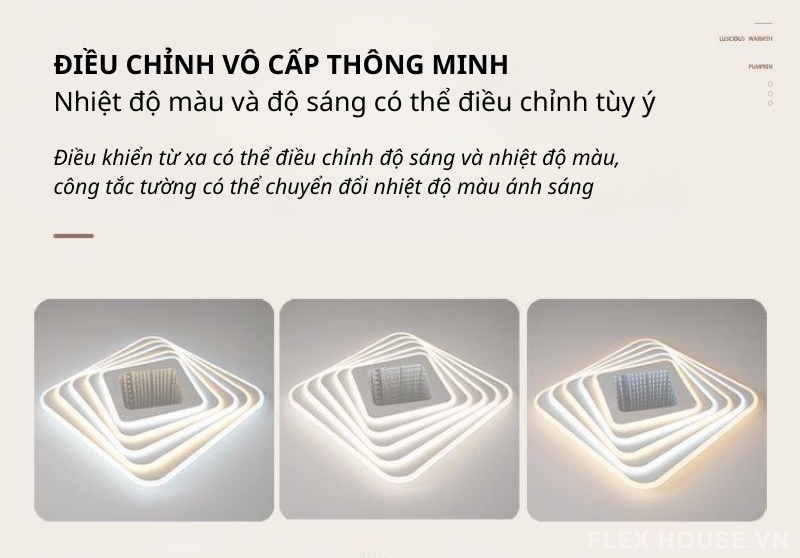 Đèn trần Acrylic năm tầng sáng nghệ thuật JS1344 4 Đèn trần Acrylic năm tầng sáng nghệ thuật JS1344
