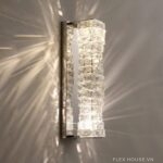 Đèn tường pha lê khối cao cấp decor phòng khách VPL27